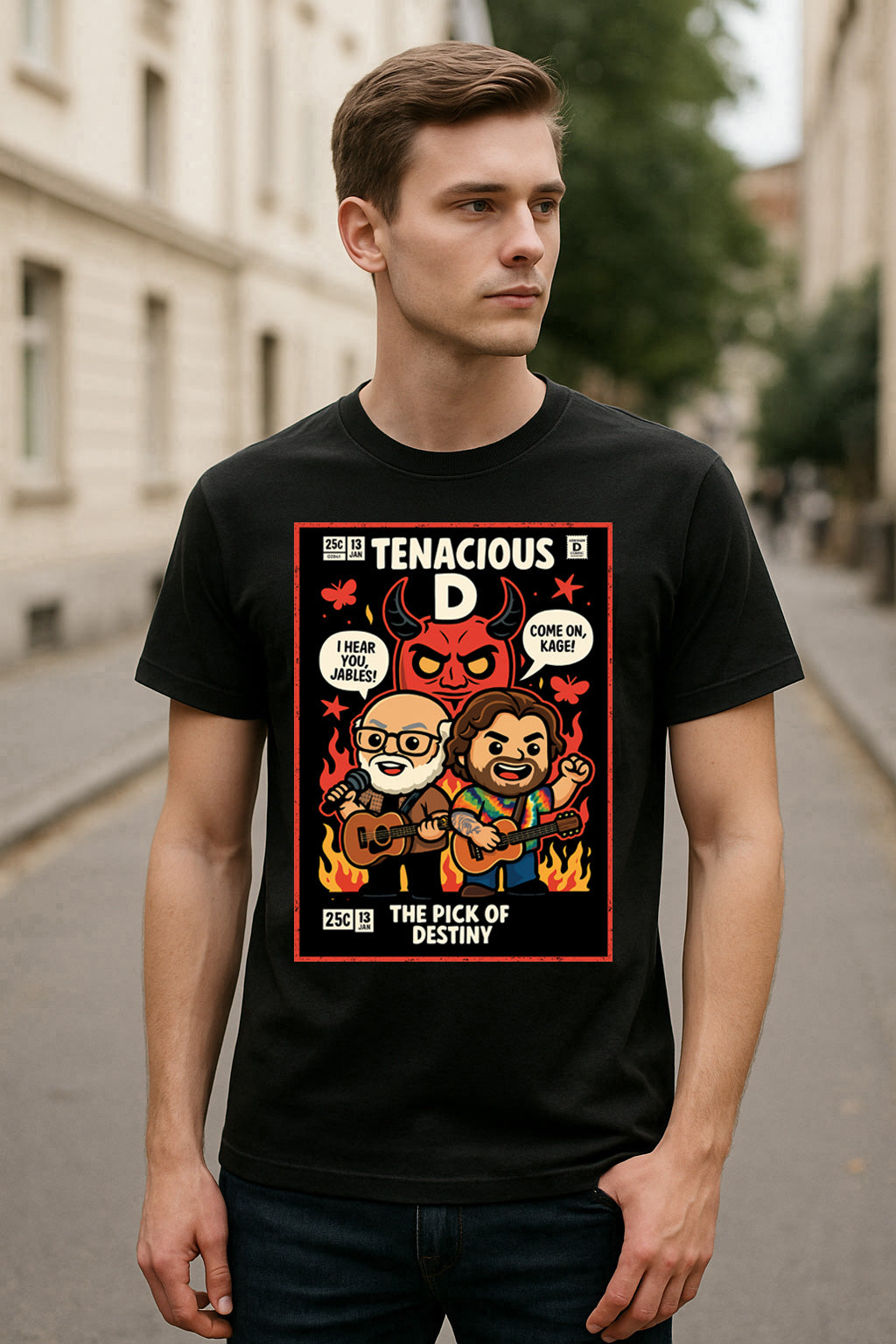 Tenacious D Tribute Comedy Rock Funko Pop Style Unisex T-Shirt