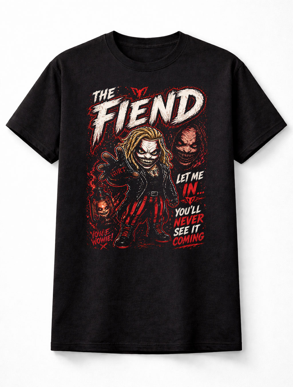 The Fiend Let Me In Horror Mask WWE Wrestling Graphic Unisex T-Shirt