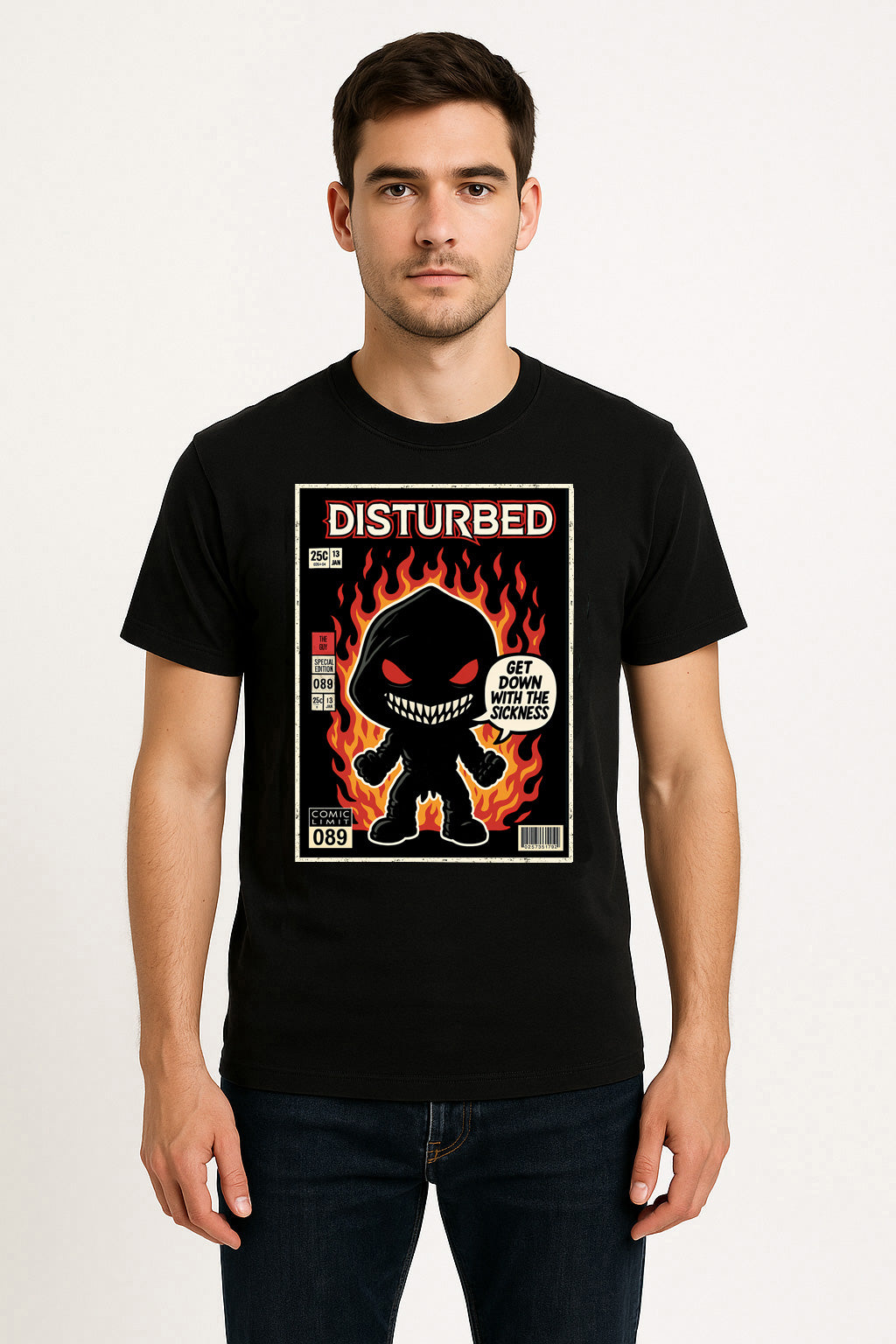 Disturbed “Get Down With the Sickness” Unisex T-Shirt – Heavy Metal Nu Metal Icon Graphic Tee