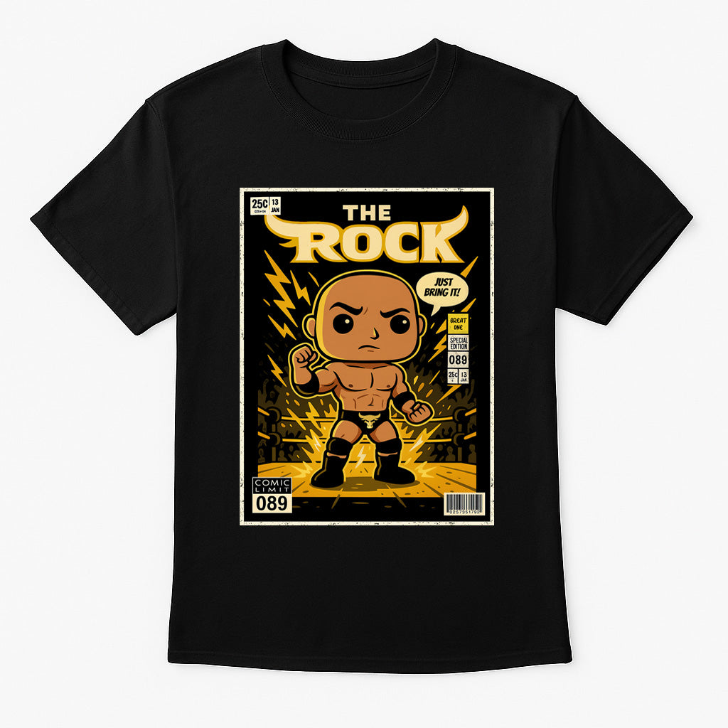 The Rock “Just Bring It” Pop Comic Wrestling Unisex T-Shirt People’s Champ Edition