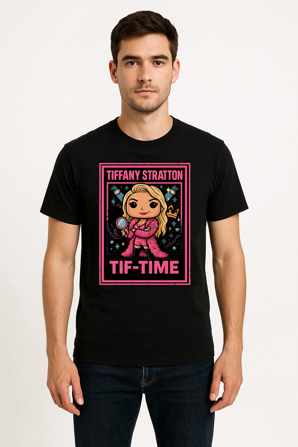 Tiffany Stratton “Tiff-Time” Pop Comic Wrestling Unisex T-Shirt Center of the Universe Edition