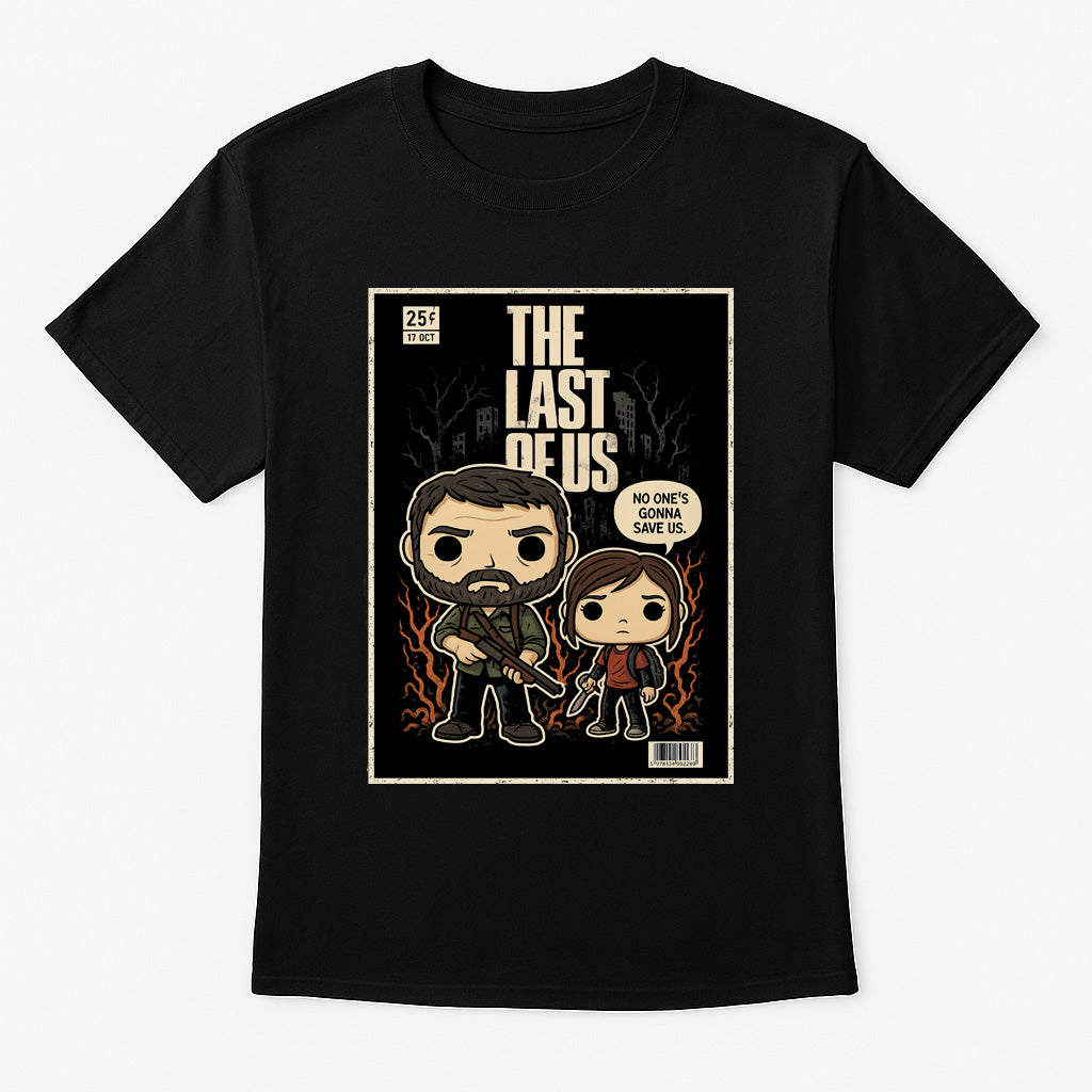 The Last of Us Unisex Comic T-Shirt – Post-Apocalyptic Survival Heroic Duo Tee