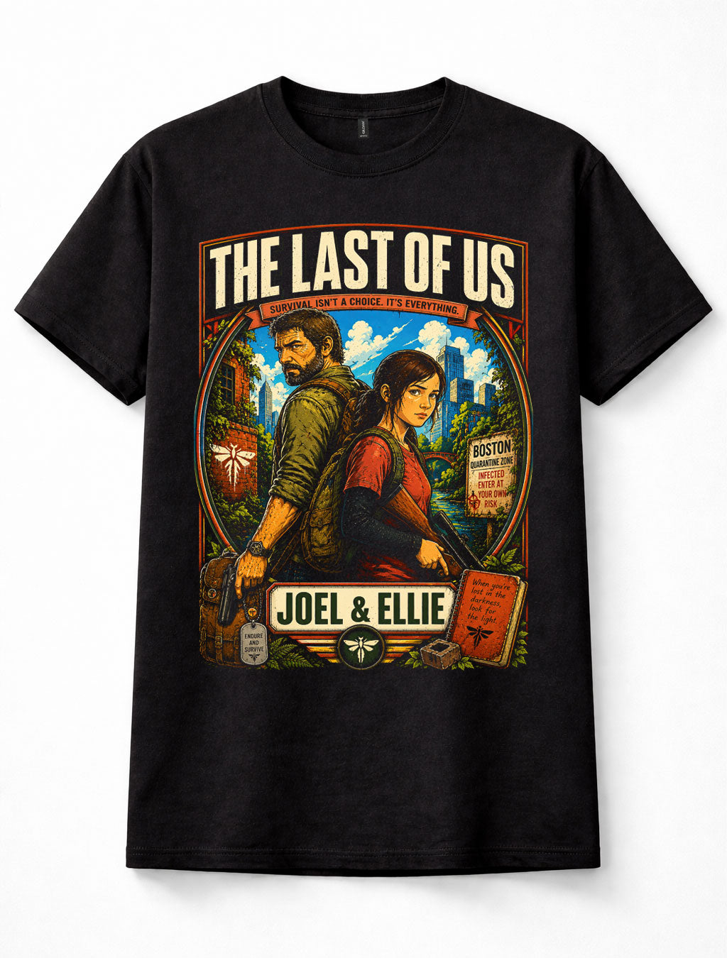 The Last Of Us Joel Ellie Survival Horror Gamer Gift Unisex T-Shirt