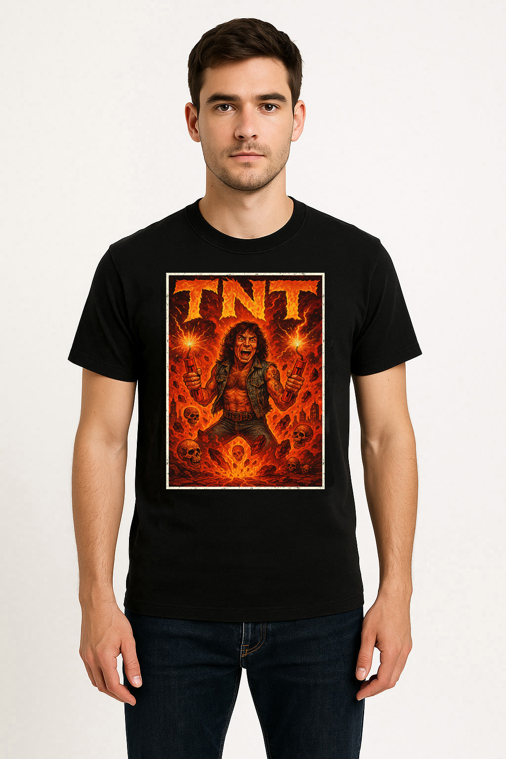 AC/DC TNT Unisex T-Shirt Classic Rock Heavy Metal Band Tee