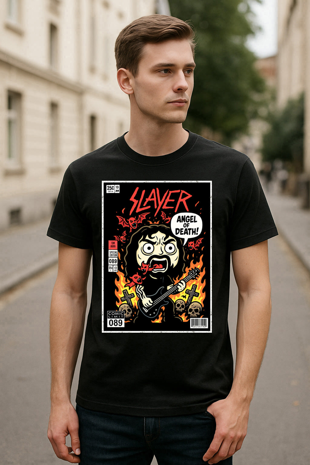 Slayer Tom Araya Thrash Metal Funko Pop Style Unisex T-Shirt