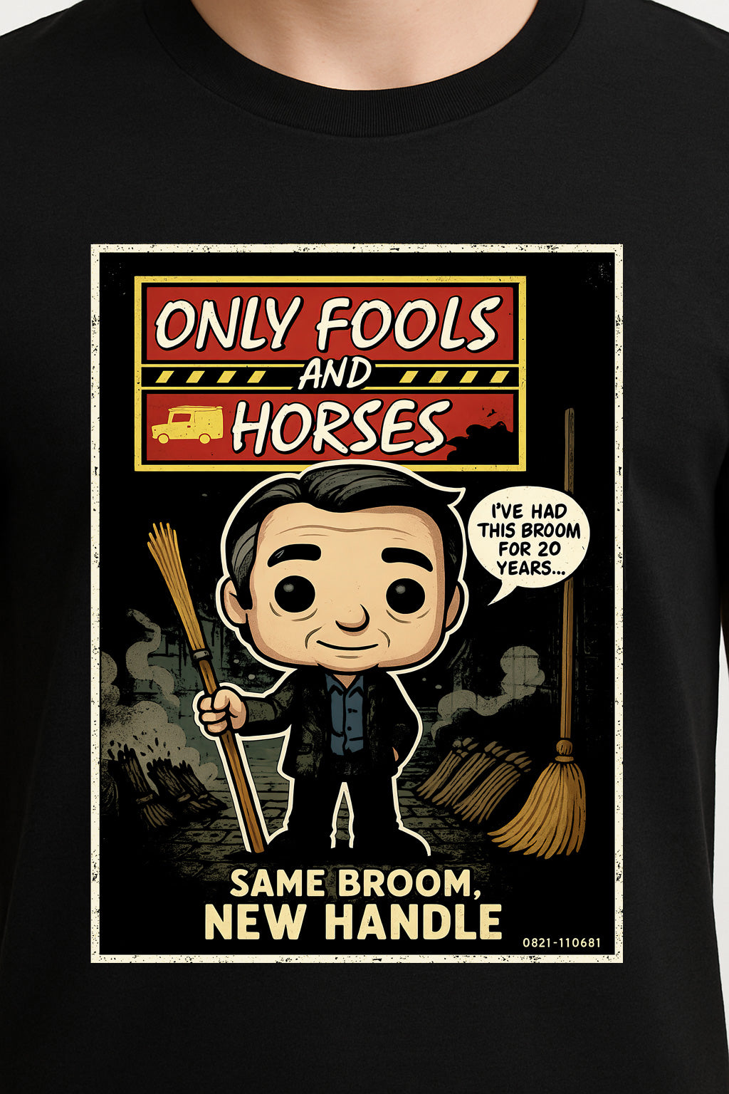 Trigger “Same Broom, New Handle” T-Shirt – Only Fools and Horses Classic Quote Tee