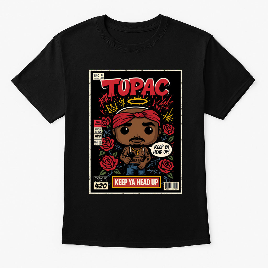 Tupac All Eyez On Me Hip Hop Funko Pop Style Unisex T-Shirt