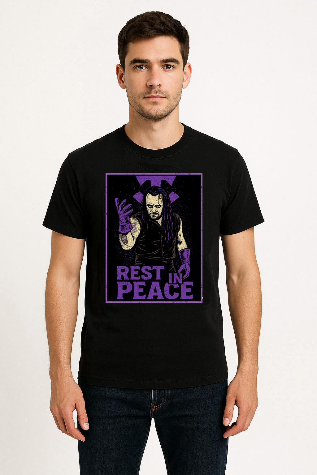 The Undertaker Rest In Peace Retro Wrestling Unisex T-Shirt Deadman Tee