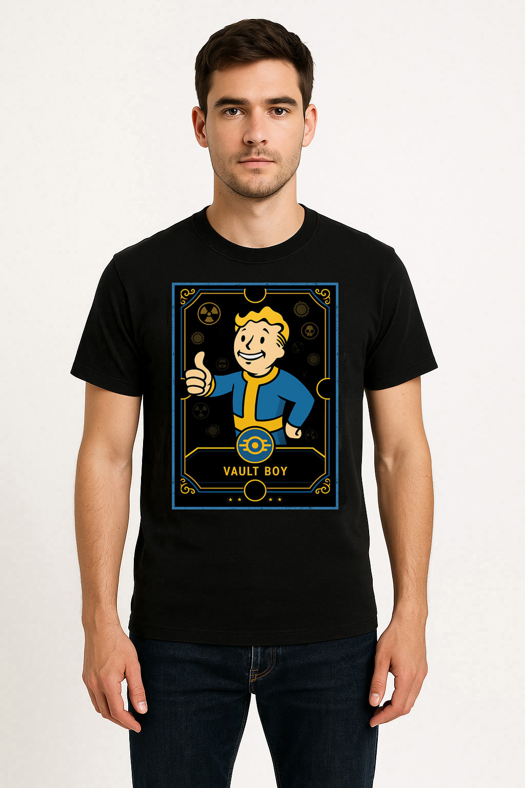 Vault Boy Retro Gaming Unisex T-Shirt Fallout Series Character Tee
