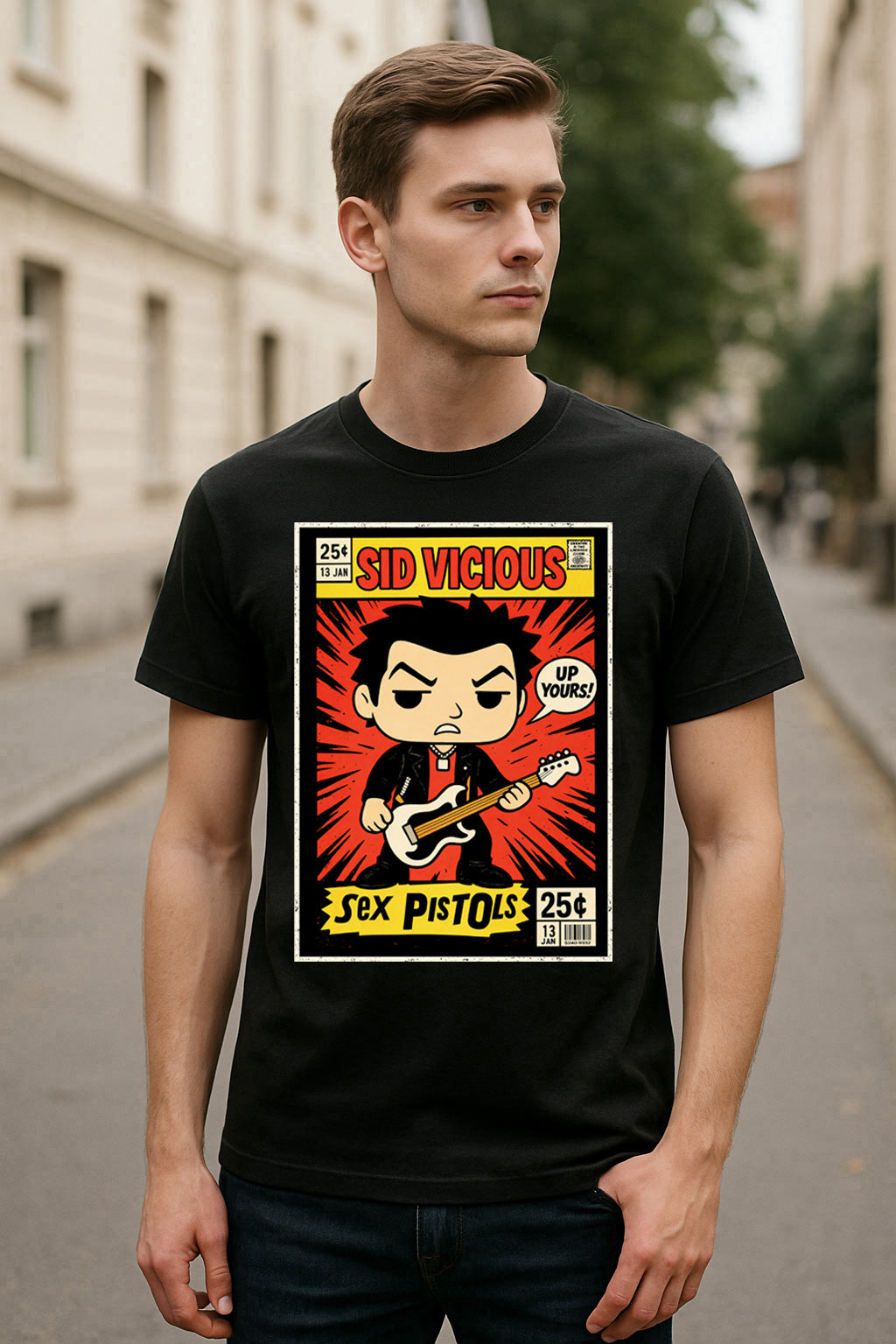 Sid Vicious My Way Punk Funko Pop Style Unisex T-Shirt