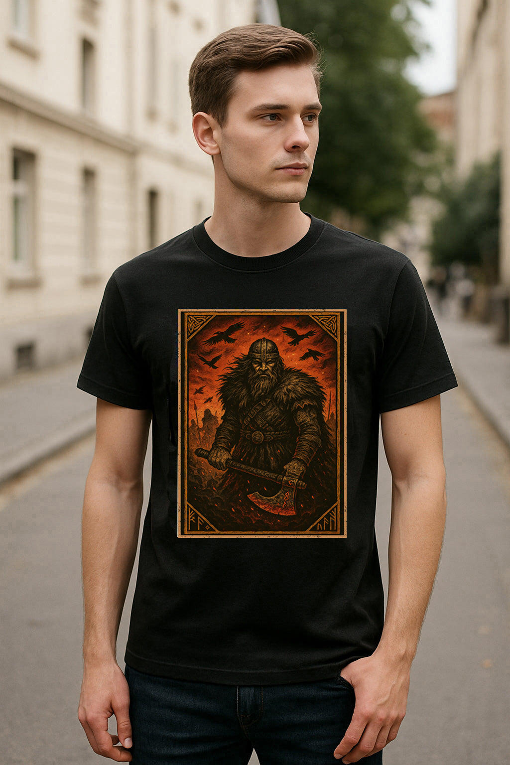 The Viking Slayer Unisex Norse Warrior T-Shirt