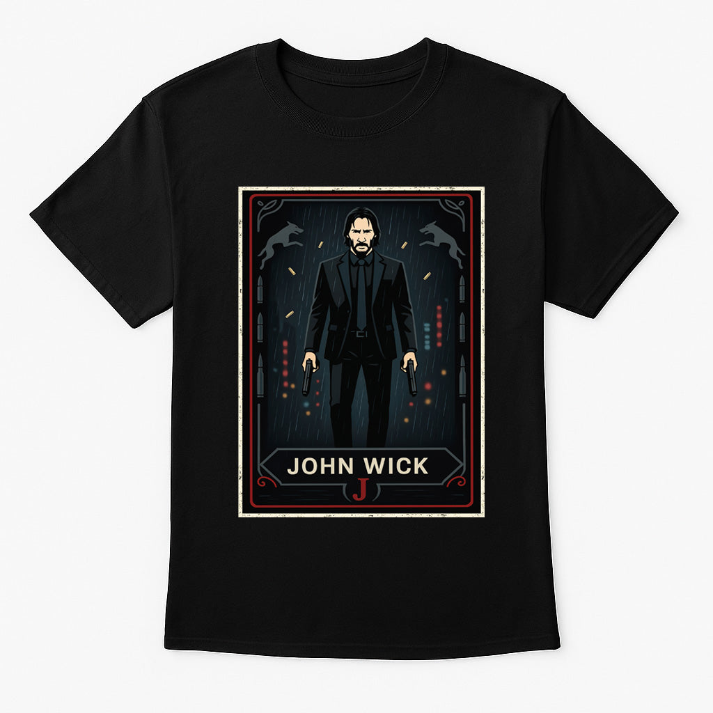 John Wick Retro Action Unisex T-Shirt Assassin Movie Graphic Tee