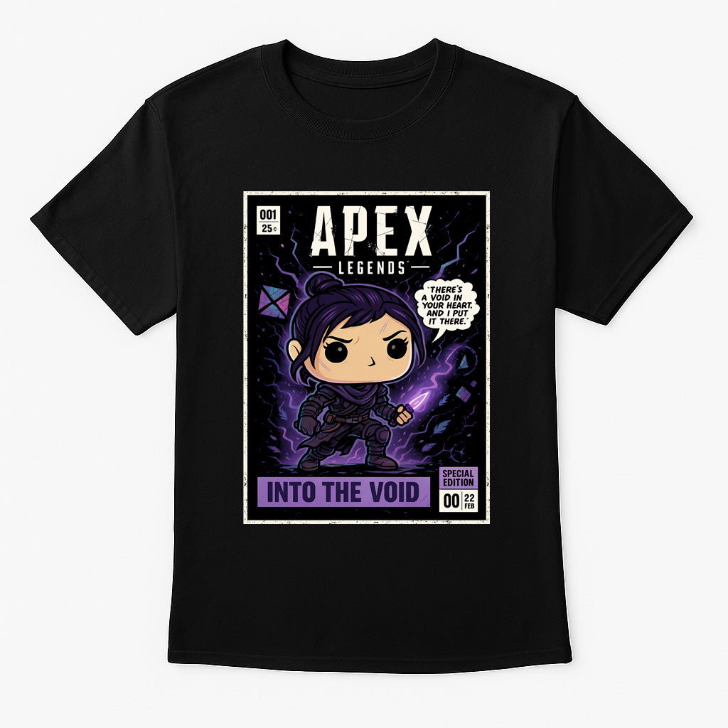 Apex Legends Wraith “Into the Void” Unisex T-Shirt – Retro Voidwalker Hero Graphic Tee