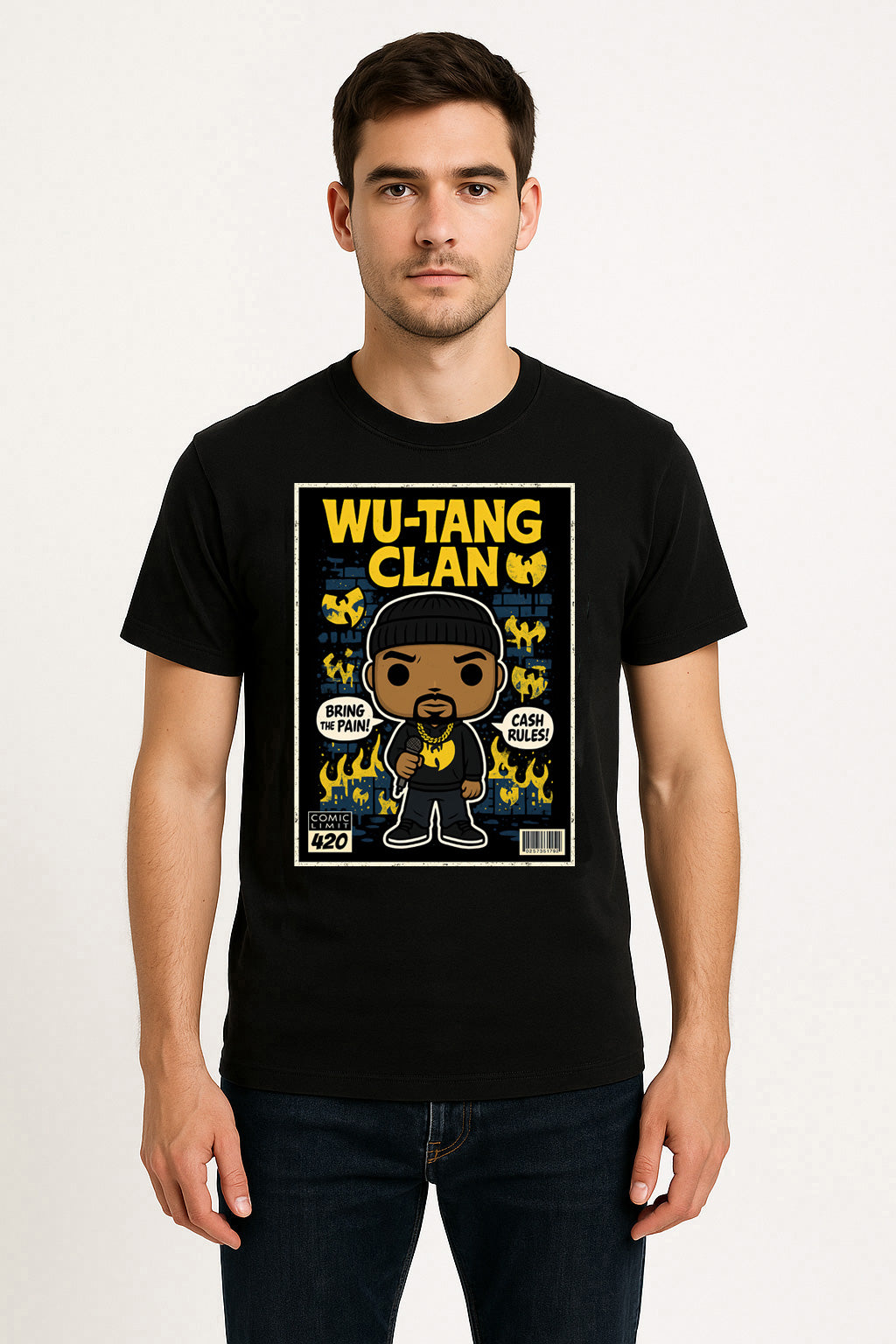 Wu Tang Clan CREAM Hip Hop Funko Pop Style Unisex T-Shirt