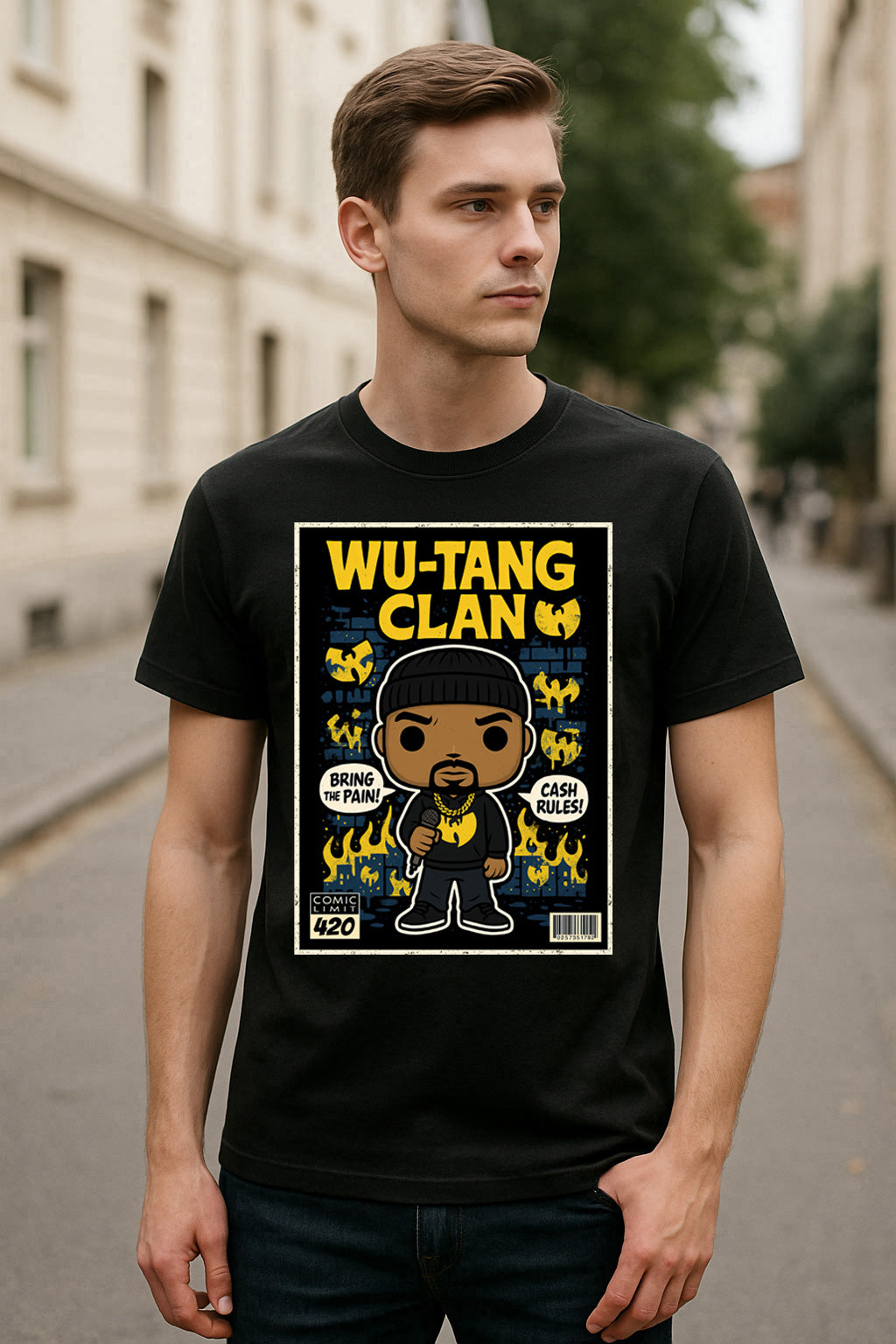 Wu Tang Clan CREAM Hip Hop Funko Pop Style Unisex T-Shirt