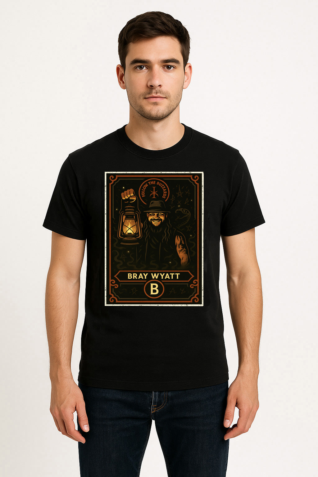 Bray Wyatt Follow The Buzzards Retro Unisex T-Shirt Horror Wrestling Tee