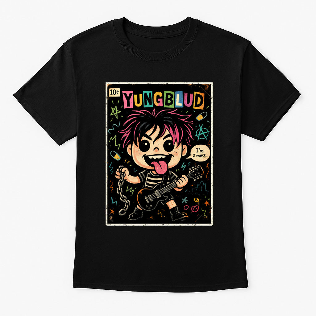 YUNGBLUD “I’m a Mess” Unisex T-Shirt – Pop Punk Rebel Alternative Rock Star Graphic Tee