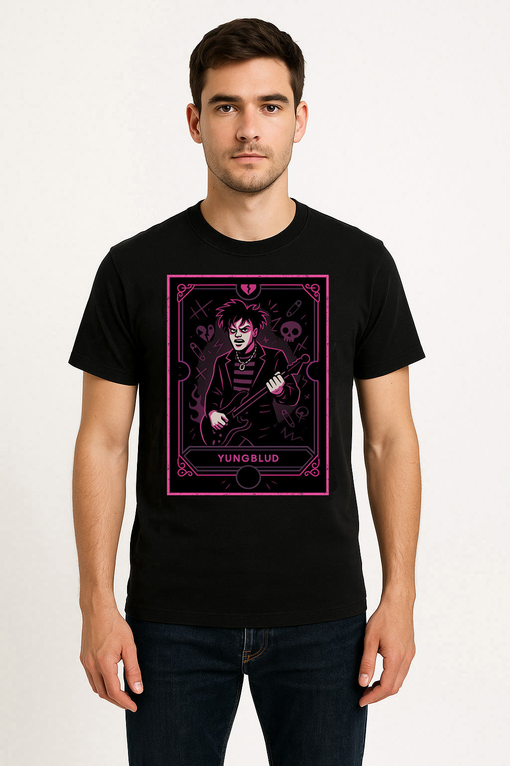 Yungblud Retro Punk Rock Unisex T-Shirt Alternative Music Artist Tee