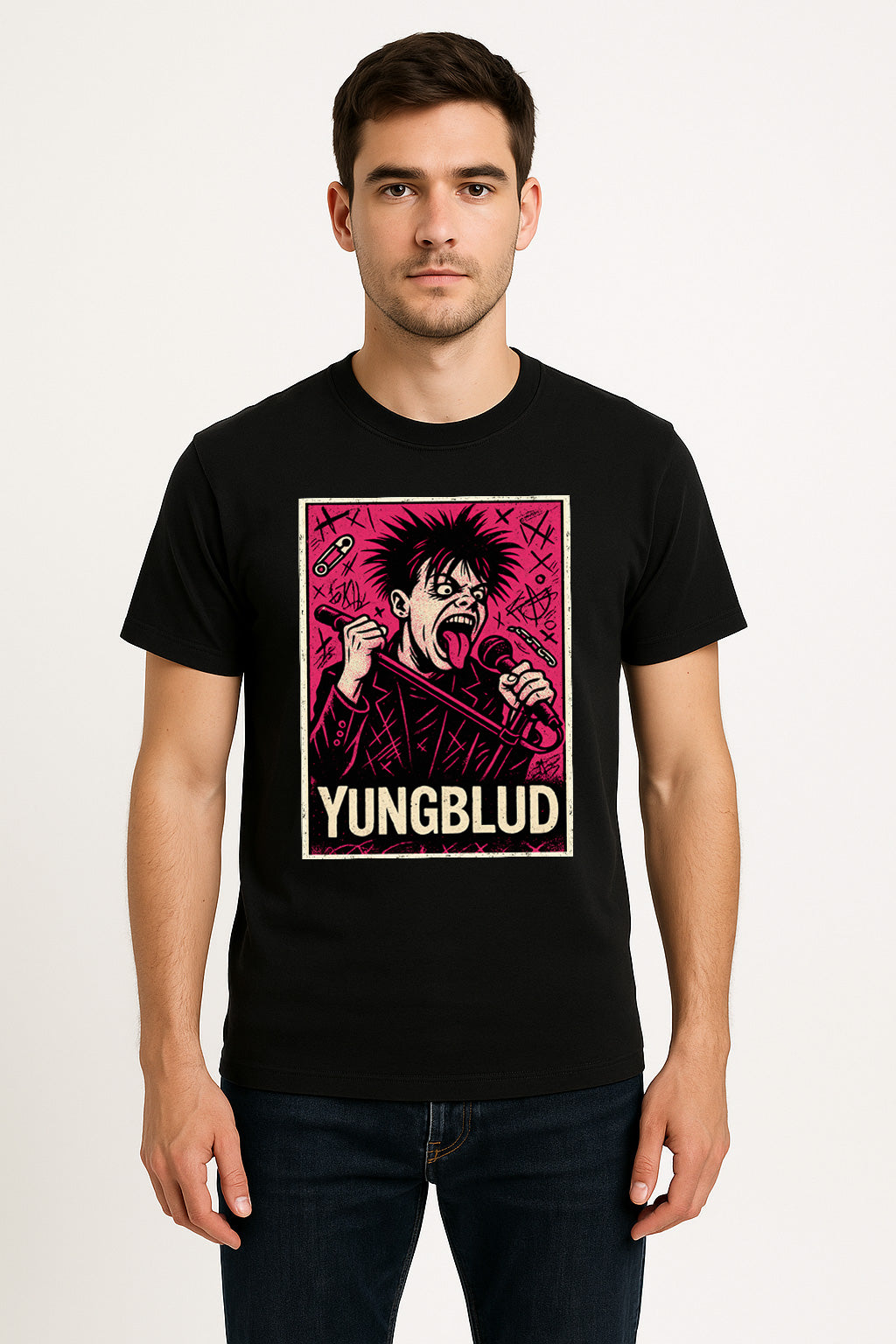 YUNGBLUD Unisex T-Shirt – Bold Punk Rock Band Streetwear Graphic Tee