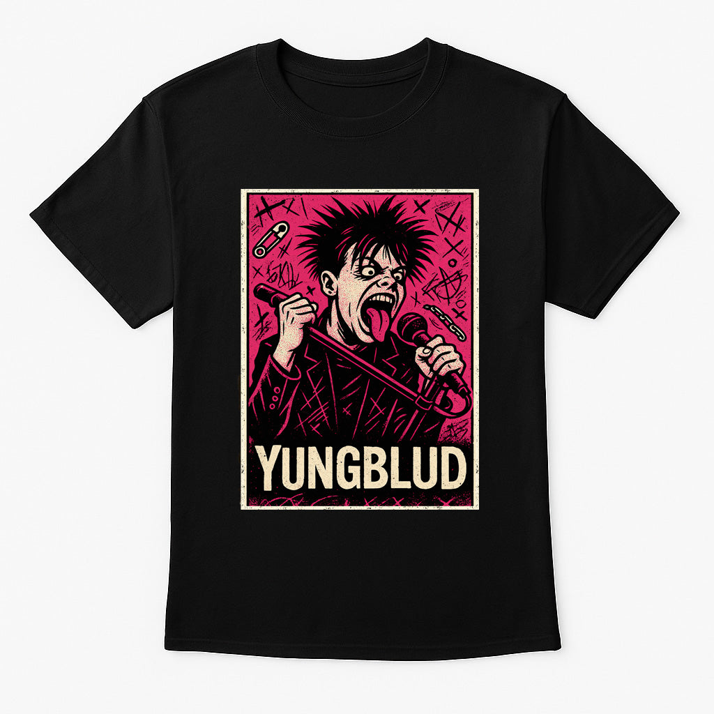 YUNGBLUD Unisex T-Shirt – Bold Punk Rock Band Streetwear Graphic Tee