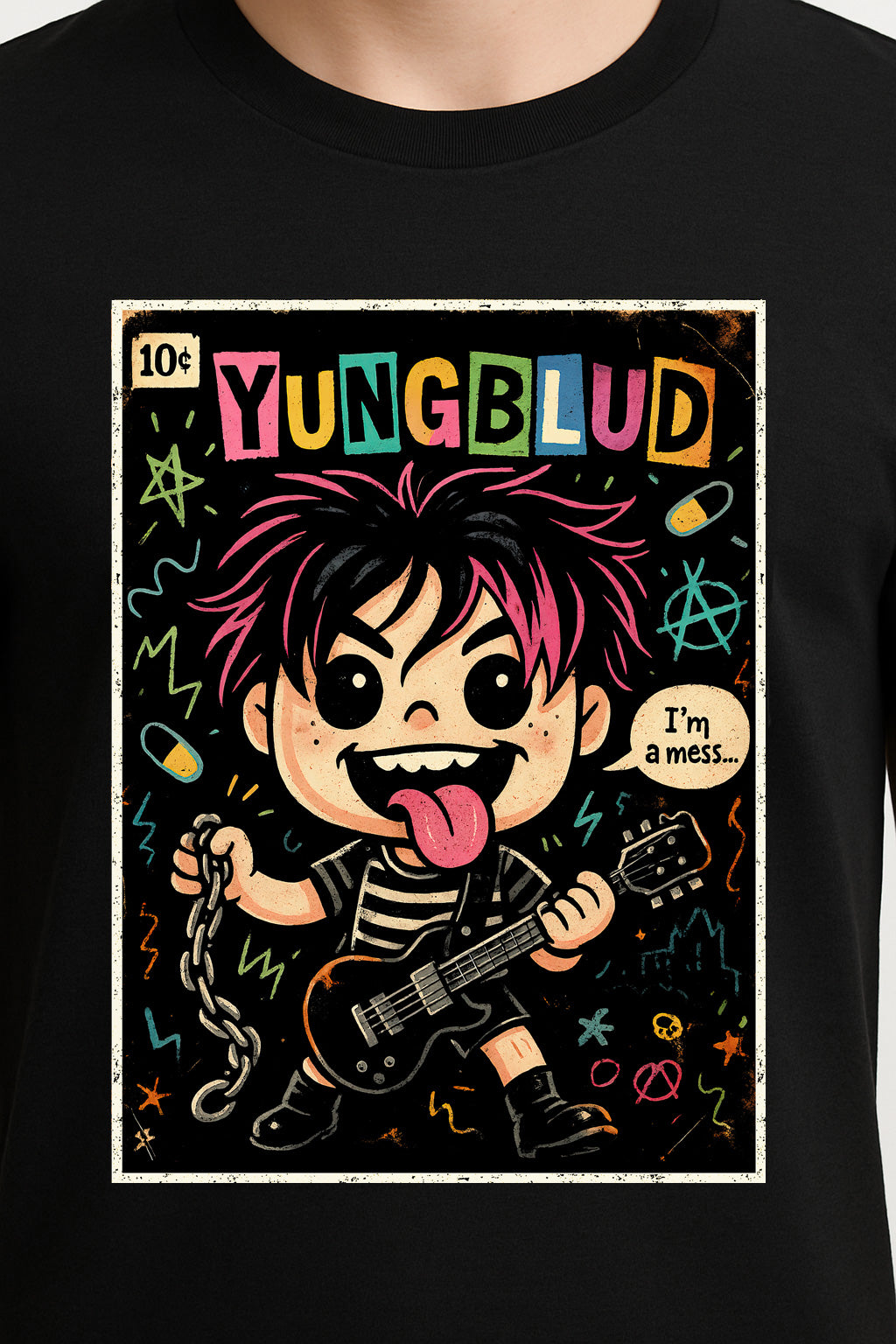 YUNGBLUD “I’m a Mess” Unisex T-Shirt – Pop Punk Rebel Alternative Rock Star Graphic Tee