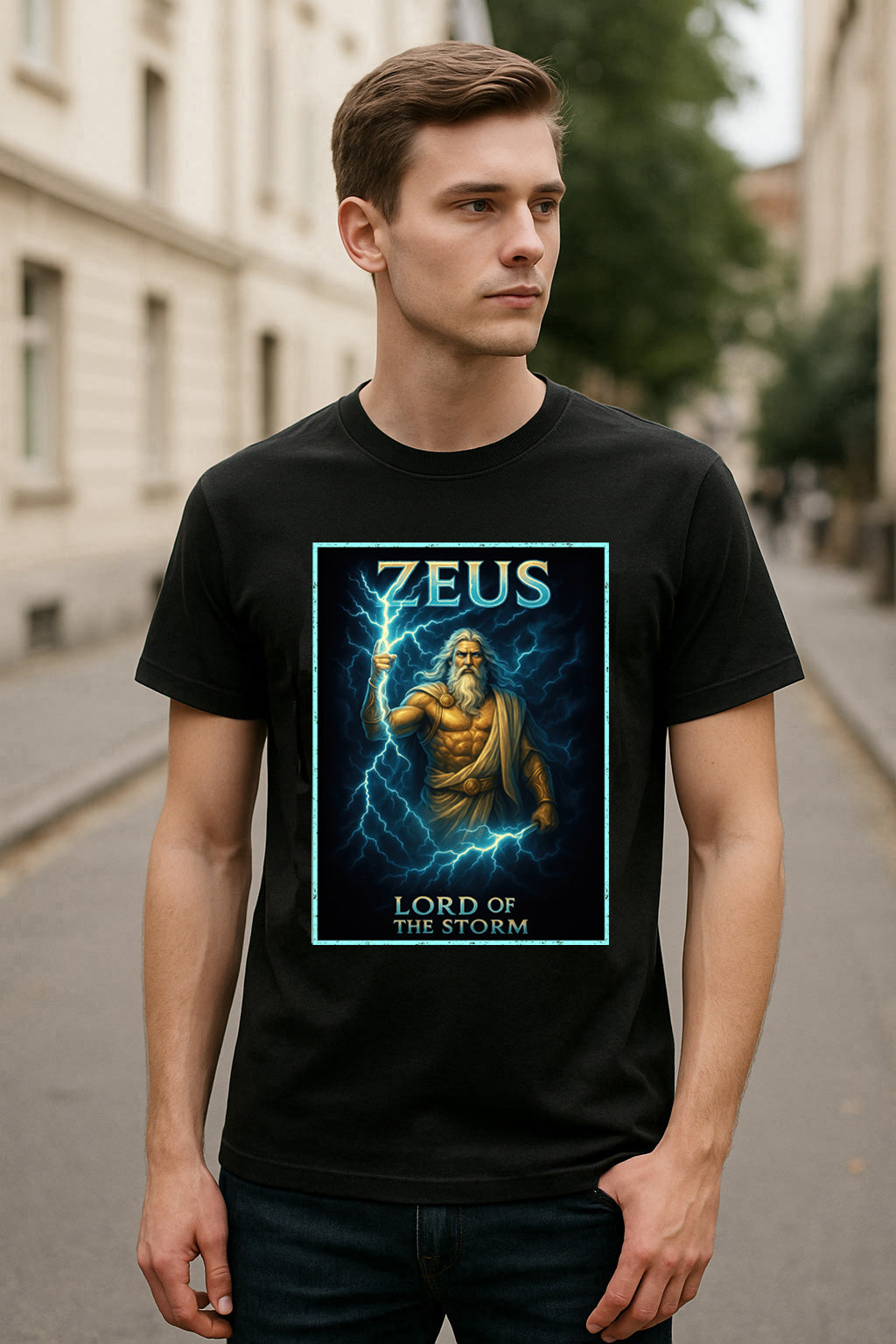 Zeus Lord of the Storm Unisex Greek God T-Shirt