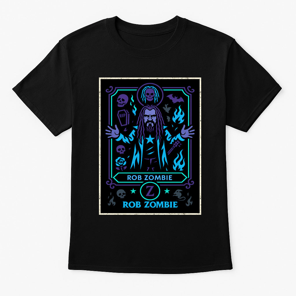 Rob Zombie Retro Horror Rock Unisex T-Shirt Industrial Metal Music Tee