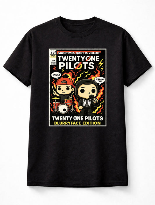 Twenty One Pilots Blurryface Sometimes Quiet Is Violent Rock Edition Adults & Kids Unisex T-Shirt