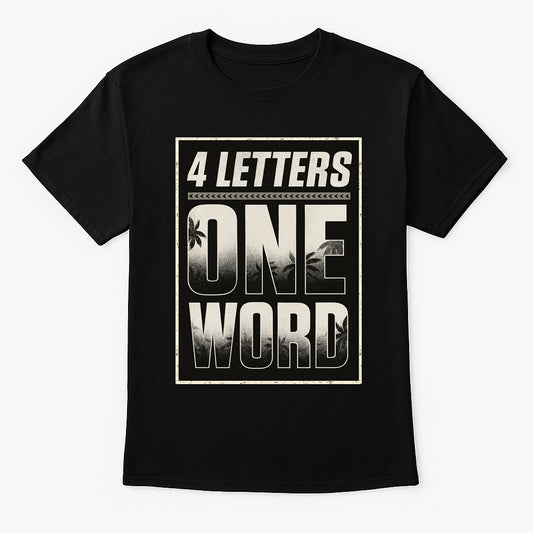 Jey Uso 4 Letters One Word Unisex T-Shirt Minimalist Typography Design