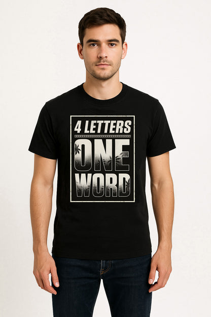 Jey Uso 4 Letters One Word Unisex T-Shirt Minimalist Typography Design
