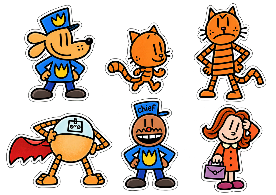 Dogman UV Film 6 Sticker Sheet - Dogman Lil Petey 80HD Petey Chief
