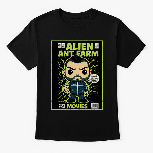 Alien Ant Farm “Movies” Unisex T-Shirt – Classic 2000s Rock Band Comic Style Graphic Tee