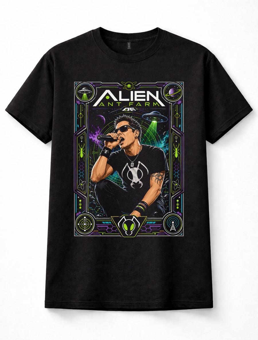 Alien Ant Farm Rock Band Sci Fi UFO Music Graphic Black Unisex T-Shirt