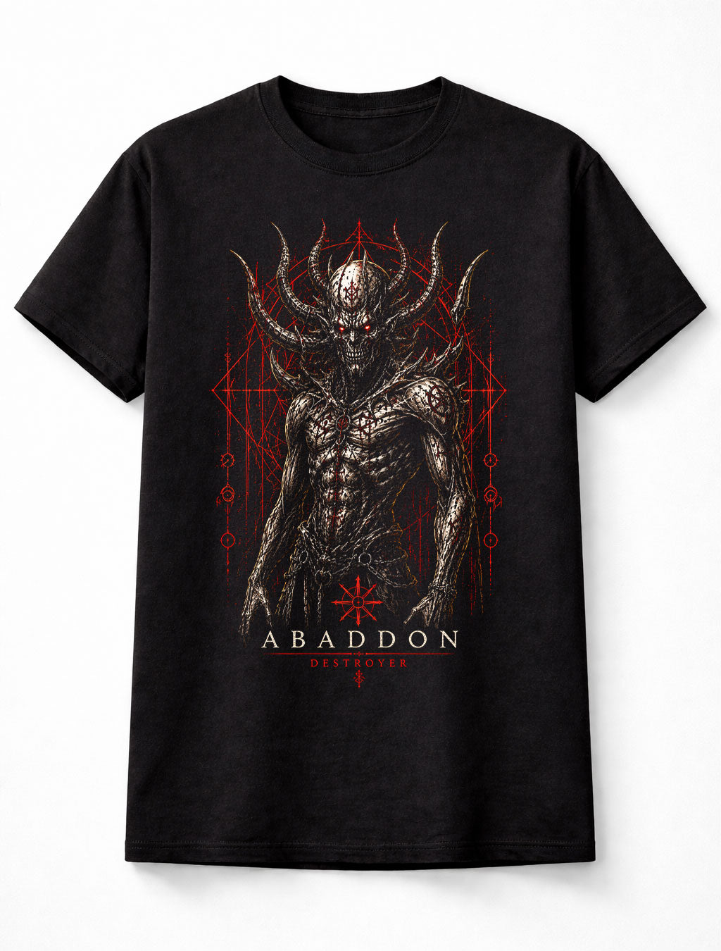 Abaddon Destroyer Demon Horror Gothic Dark Fantasy Unisex T-Shirt