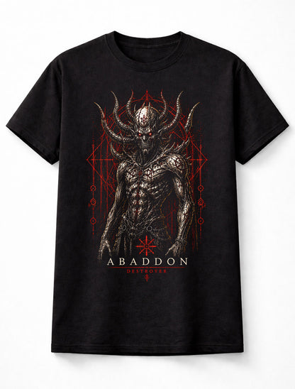 Abaddon Destroyer Demon Horror Gothic Dark Fantasy Unisex T-Shirt