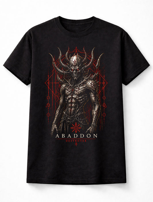 Abaddon Destroyer Demon Horror Gothic Dark Fantasy Unisex T-Shirt