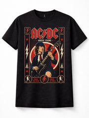 AC/DC Angus Young High Voltage Rock N Roll Guitar Unisex T-Shirt