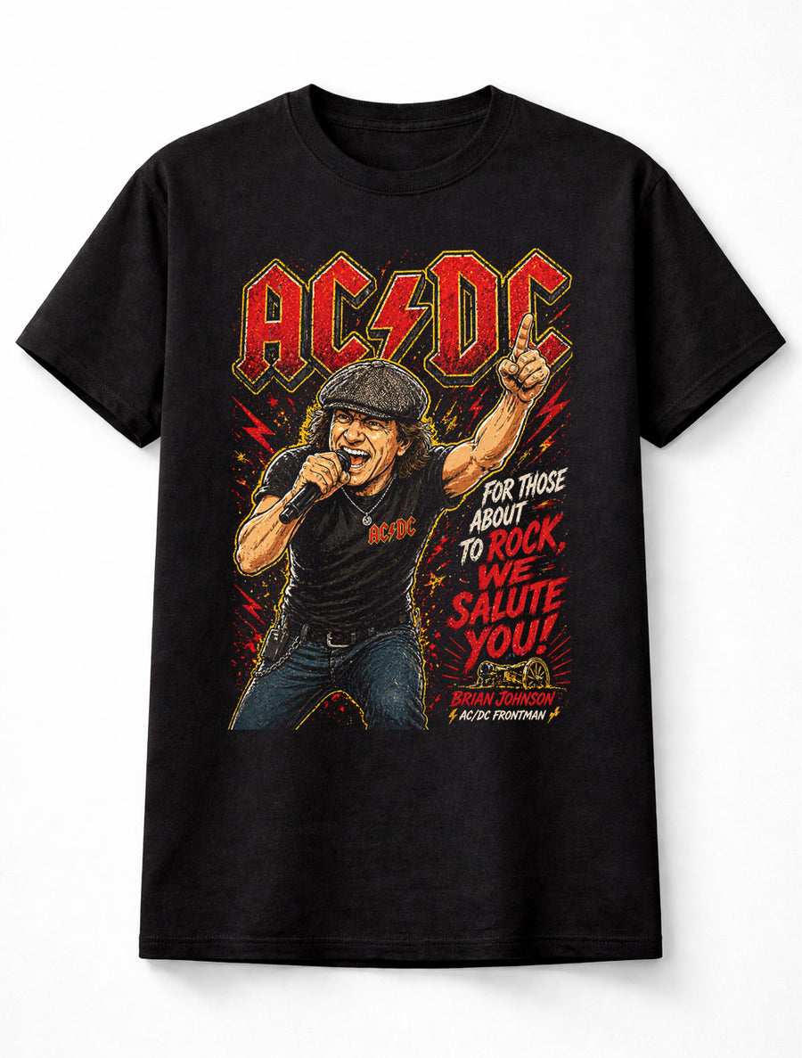 AC/DC Brian Johnson Rock Unisex T-Shirt