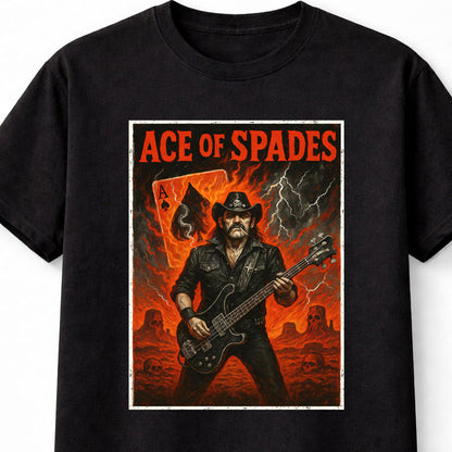 Motörhead Ace of Spades Lemmy Kilmister Warpig Heavy Metal Legend Adults & Kids Unisex T-Shirt
