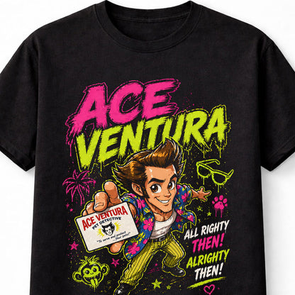 Ace Ventura Pet Detective Retro Comedy Movie Graphic Unisex T-Shirt