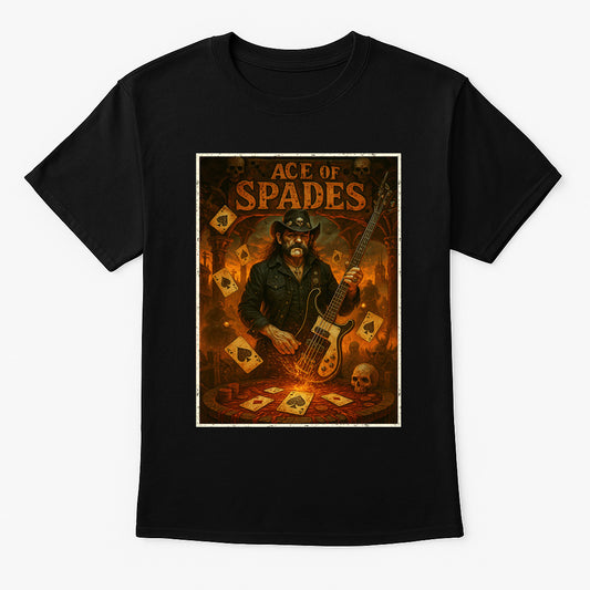 Motörhead Ace of Spades Unisex T-Shirt Lemmy Kilmister Retro Tee