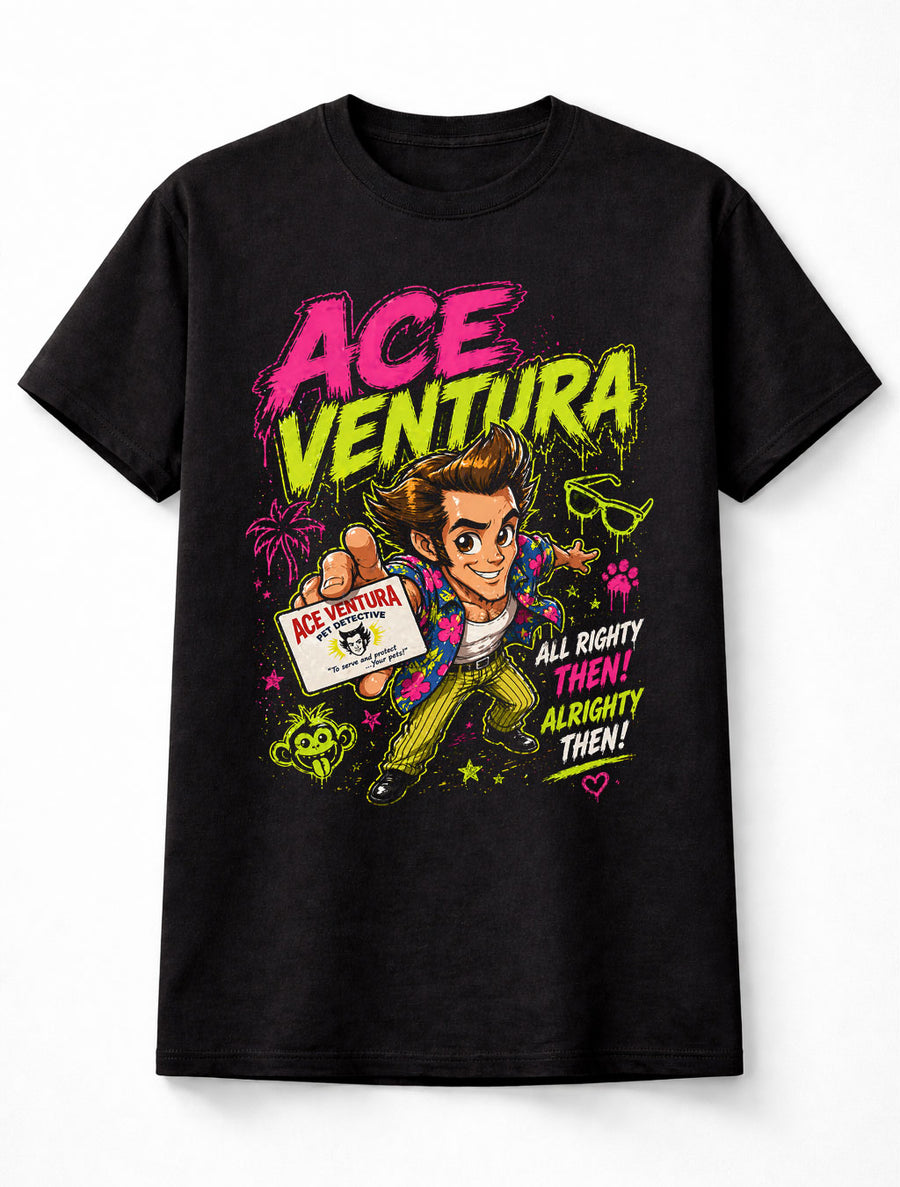 Ace Ventura Pet Detective Retro Comedy Movie Graphic Unisex T-Shirt