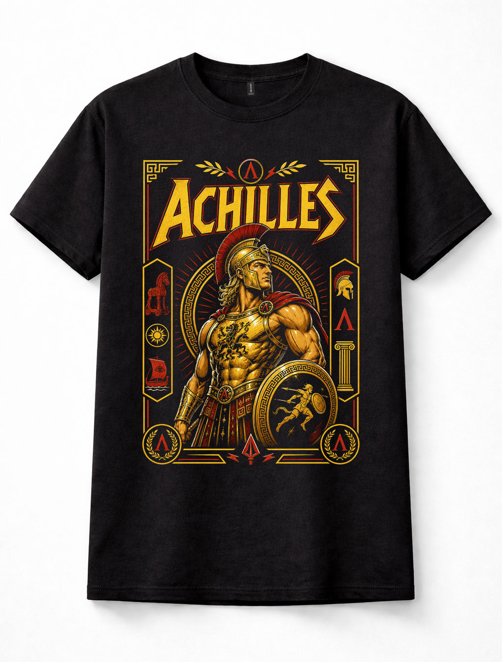 Achilles Greek Mythology Trojan War Warrior Hero Ancient Greece Unisex T-Shirt