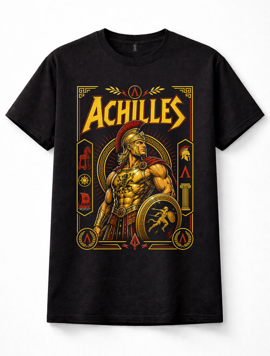 Achilles Greek Mythology Trojan War Warrior Hero Ancient Greece Unisex T-Shirt