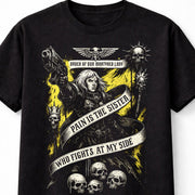 Adepta Sororitas Warhammer 40K T-Shirt Grimdark Gothic Unisex Black Graphic Tee