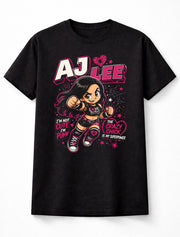 AJ Lee Crazy Chick Love Bites Cartoon Punk Girl WWE Wrestling Unisex T-Shirt