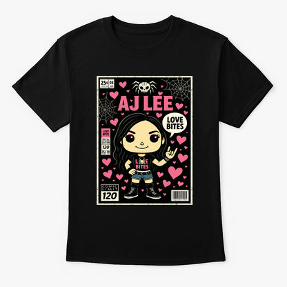 AJ Lee “Love Bites” Pop Comic Edition Unisex T-Shirt –Classic Diva Fan Tee