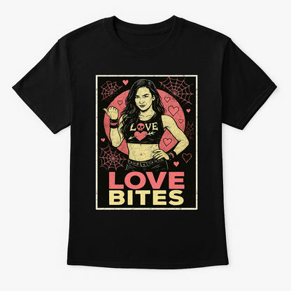 AJ Lee Love Bites Retro Wrestling Unisex Adults & Kids T-Shirt