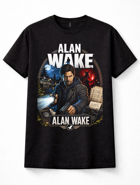 Alan Wake Bright Falls Horror Survival Game Graphic Unisex T-Shirt
