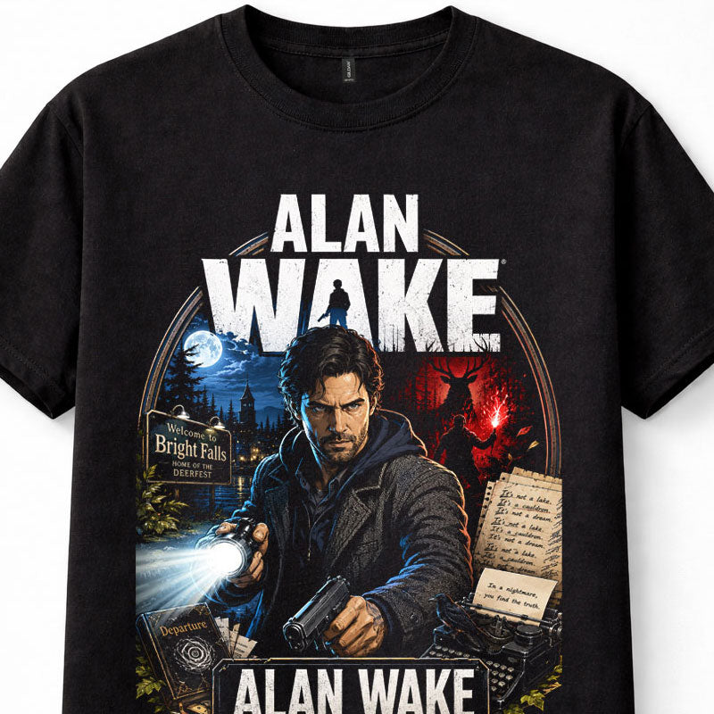 Alan Wake Bright Falls Horror Survival Game Graphic Unisex T-Shirt